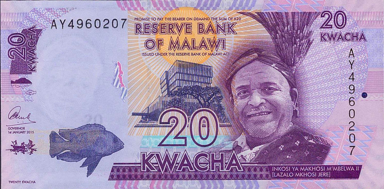 Malawi 20 2015 UNC P-63/b
